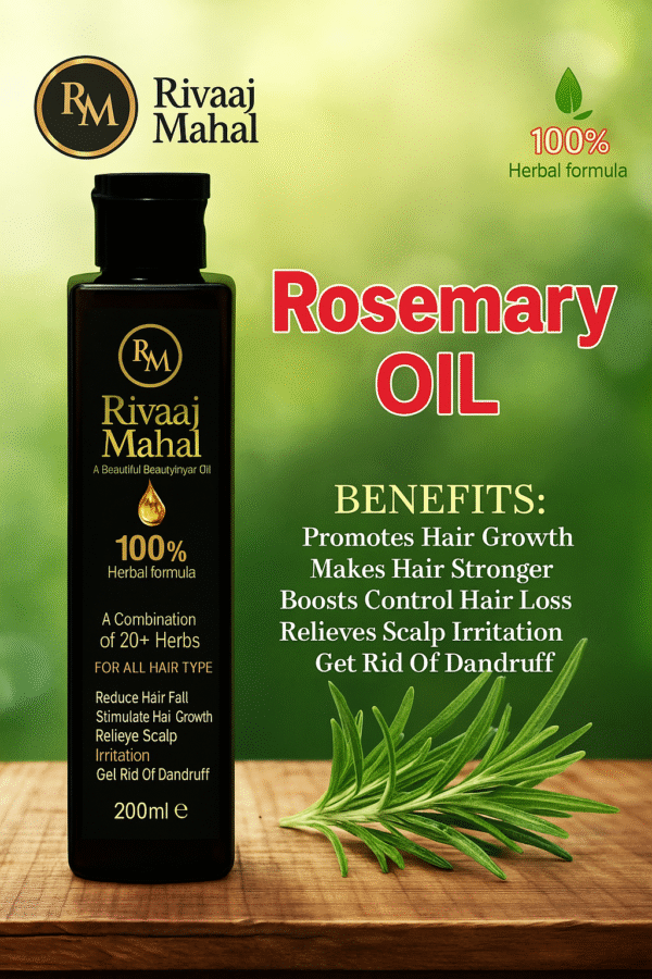 Rivaaj Hair Food Oil | Organic Hair Oil for Hair Growth, Dandruff & Hair Fall Control – 200ml